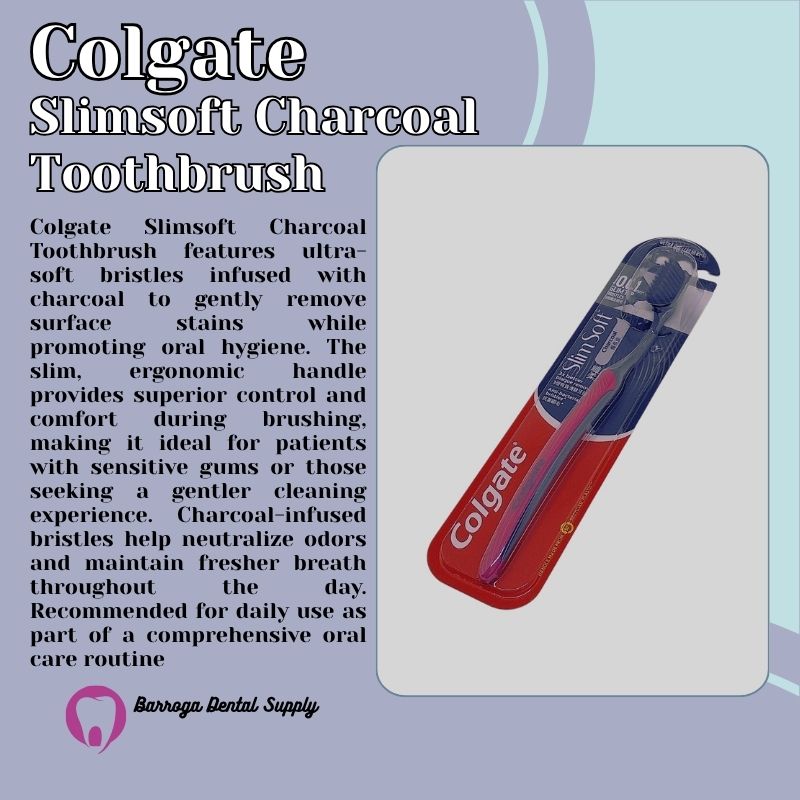 Colgate Slimsoft Charcoal Toothbrush Colgate Slimsoft Charcoal Toothbrush